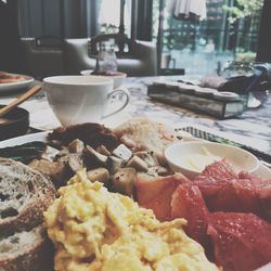 Close-up of food in plate