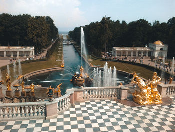 Fountain in city