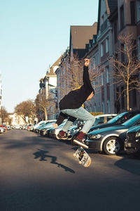 Cars on street