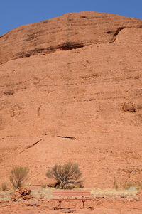 Scenic view of desert