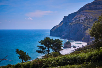 Scenic view of sea against sky