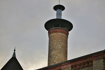 Low angle view of lighthouse against sky