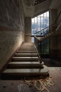 Interior of abandoned building