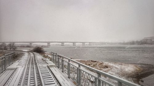 View of railroad track
