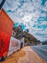 Street against sky