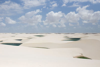 Scenic view of desert against sky