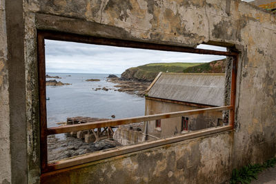 View of the old lifeboar station at the lizard in cornwall