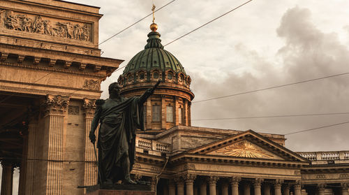 Statue of russian emperor in saint-petersburg