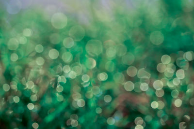 Defocused image of lights