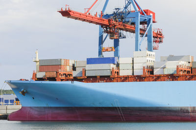 Crane and ship in docks, skandiahamnen, gothenburg