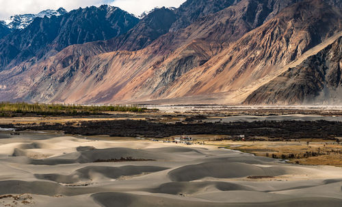 Hunder desert in nubra valley, ladakh, india