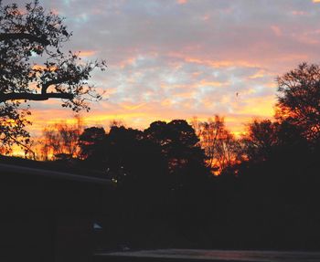 Scenic view of sunset sky