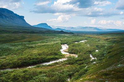 Scenic view of landscape against sky