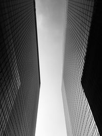 Low angle view of modern buildings against sky