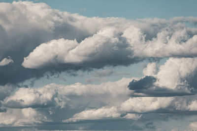Low angle view of clouds in sky