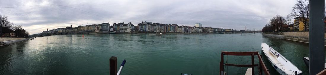 Panoramic view of water against sky