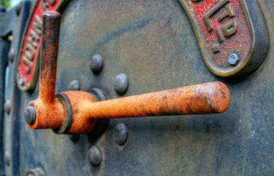 Close-up of rusty metal