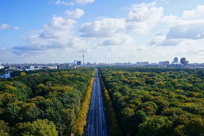 Panoramic shot of city against sky