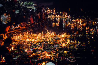 Loi krathong festival,  loy krathong day is one of the most popular festivals of thailand 