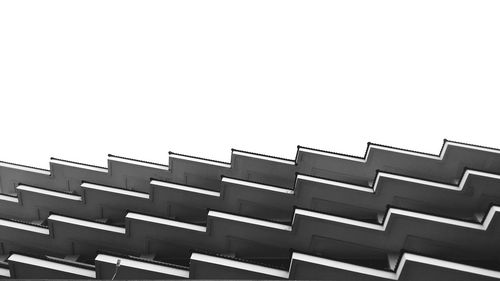 Low angle view of building against clear sky