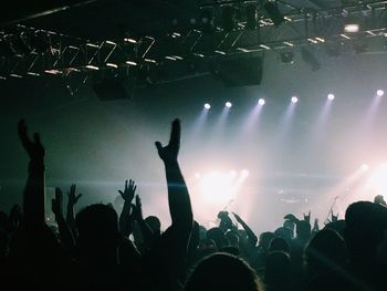 Crowd at music concert