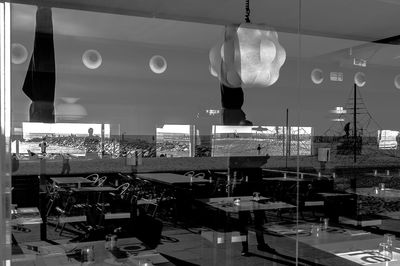 Chairs at restaurant