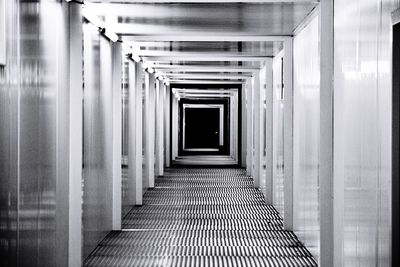 Empty corridor of building