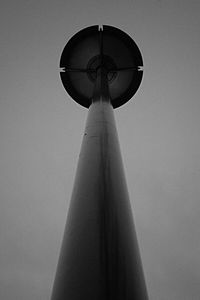 Low angle view of tower against sky