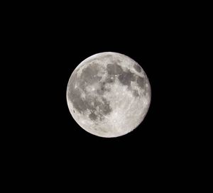 Low angle view of moon in sky