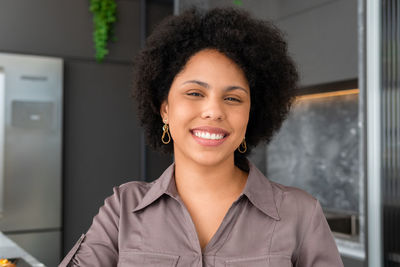 Portrait of smiling young woman