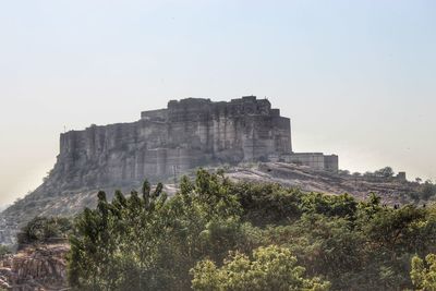 Low angle view of historical building