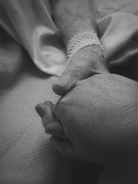 Close-up of hands