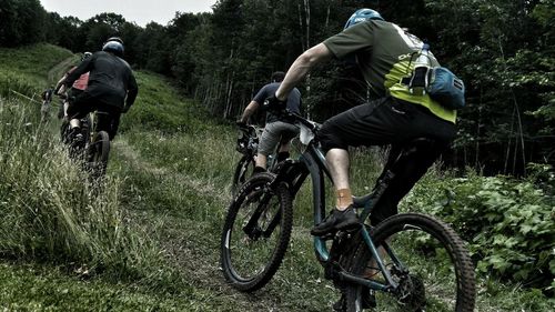 People riding motorcycle