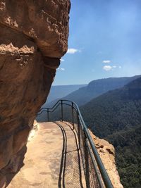 Scenic view of mountain against sky