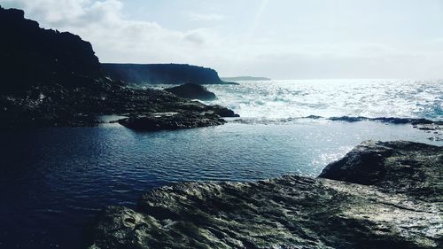 Scenic view of sea against sky