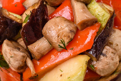 Close-up of food in plate