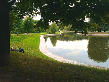 Pond in park