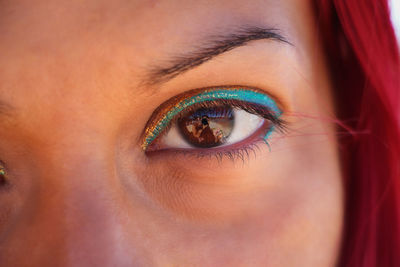 Close-up portrait of woman