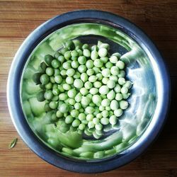 High angle view of food in bowl