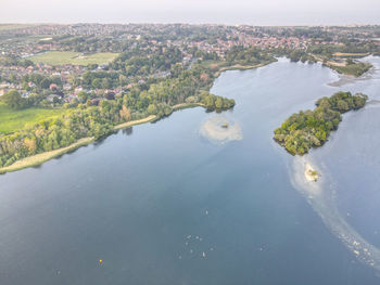 Hornsea mere, east riding of yorkshire, uk