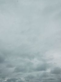 Low angle view of cloudy sky