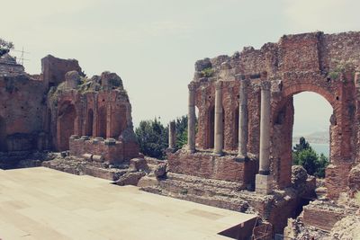 Old ruins against sky