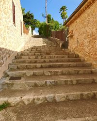 Stairs leading to built structure