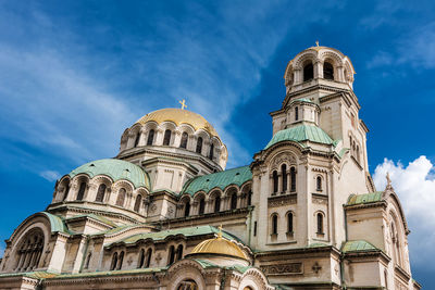 Low angle view of building against sky