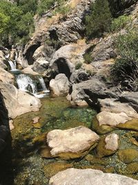 River amidst rocks