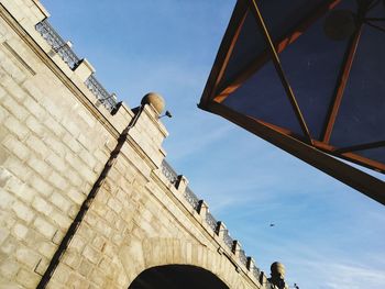 Low angle view of historical building against sky