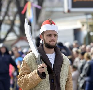 Full length of man standing in city