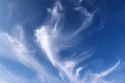 Low angle view of clouds in sky