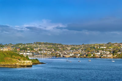 View of kinsale from mouth of the river bandon, ireland