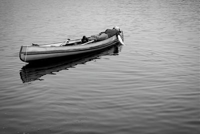 Boats in calm sea